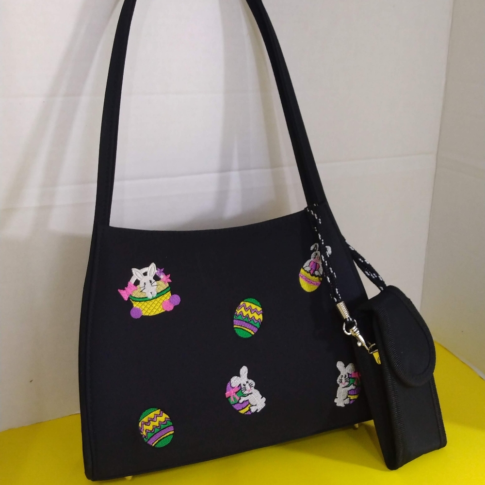 Black Small Purse/W Easter Theme - image 1